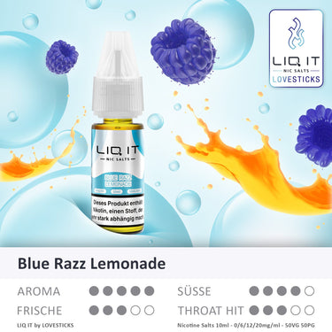 LIQIT - BLUE RAZZ LEMONADE 0mg (9244519989585) (9244736749905) (9244763914577) (9272773935441)